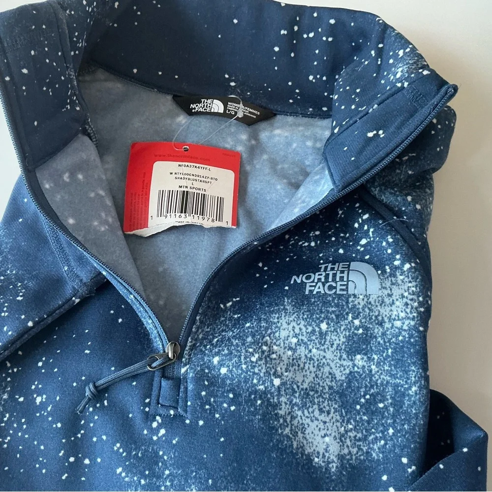 NWT The North Face Celestial Stars 1/4 Zip Sz Lg - Picture 3 of 6